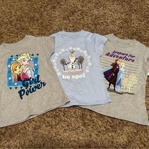Frozen Elsa Anna Size 3T Girls Shirt Lot NWT